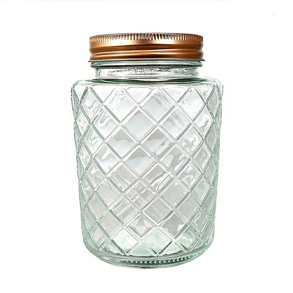 Other - 🏆HP🏆 Vintage Lattice Design Glass Jar